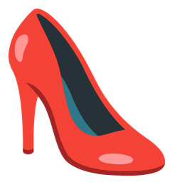 bird and high-heeled shoe