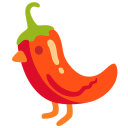 bird and hot pepper