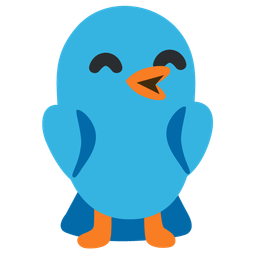 Bird and Kissing face with smiling eyes