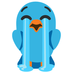 bird and loudly crying face
