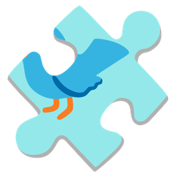 bird and puzzle piece