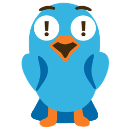 bird and red exclamation mark