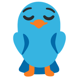 bird and relieved face