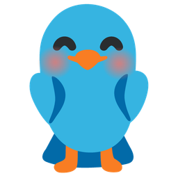 Bird and Smiling face with smiling eyes