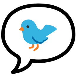 bird and speech balloon