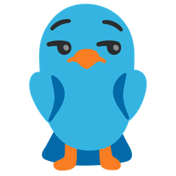 bird and unamused face