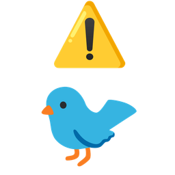 bird and warning