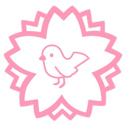 bird and white flower