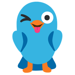 Bird and Winking face with tongue
