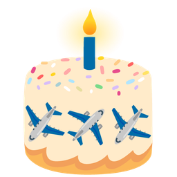 Birthday cake and Airplane