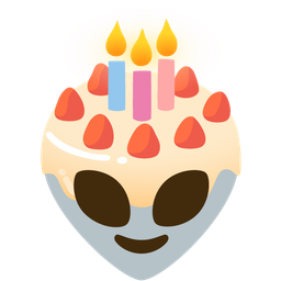 Birthday cake and Alien