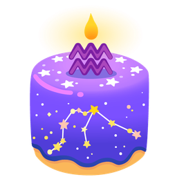 Birthday cake and Aquarius