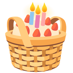 Birthday cake and Basket