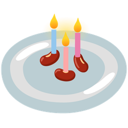 Birthday cake and Beans