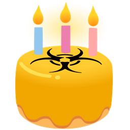 Birthday cake and Biohazard