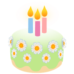 Birthday cake and Blossom