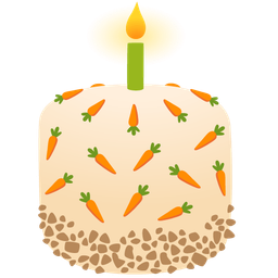 Birthday cake and Carrot