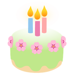 Birthday cake and Cherry blossom