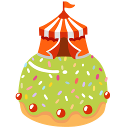 Birthday cake and Circus tent