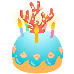 Birthday cake and Coral