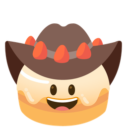 Birthday cake and Cowboy hat face