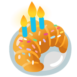 Birthday cake and Croissant