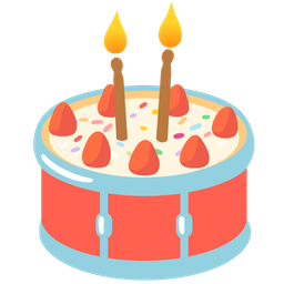 Birthday cake and Drum