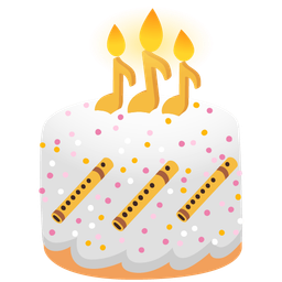 Birthday cake and Flute
