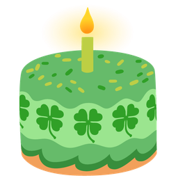 Birthday cake and Four leaf clover