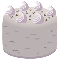 Birthday cake and Grey heart