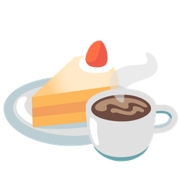 Birthday cake and Hot beverage