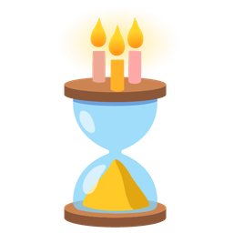 Birthday cake and Hourglass done