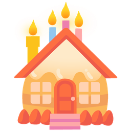Birthday cake and House