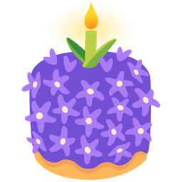 Birthday cake and Hyacinth