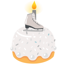 Birthday cake and Ice skate