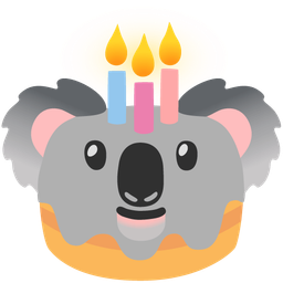 Birthday cake and Koala