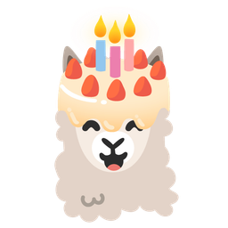Birthday cake and Llama