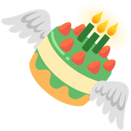 Birthday cake and Money with wings