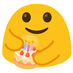 Birthday cake and People hugging