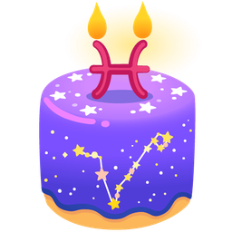 Birthday cake and Pisces