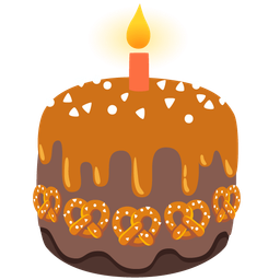 Birthday cake and Pretzel