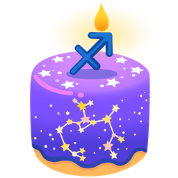 Birthday cake and Sagittarius