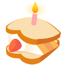 Birthday cake and Sandwich