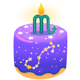 Birthday cake and Scorpio