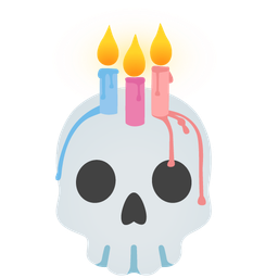 Birthday cake and Skull