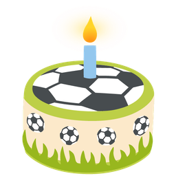 Birthday cake and Soccer ball
