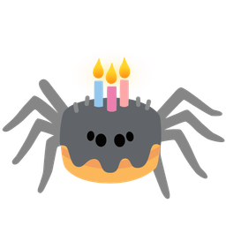Birthday cake and Spider
