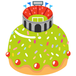 Birthday cake and Stadium