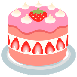 Birthday cake and Strawberry