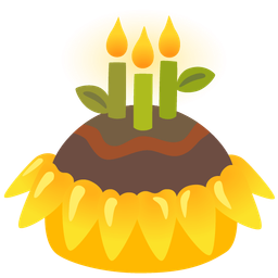 Birthday cake and Sunflower